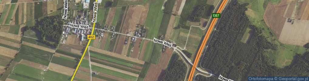 Zdjęcie satelitarne Nowa Wieś ul.